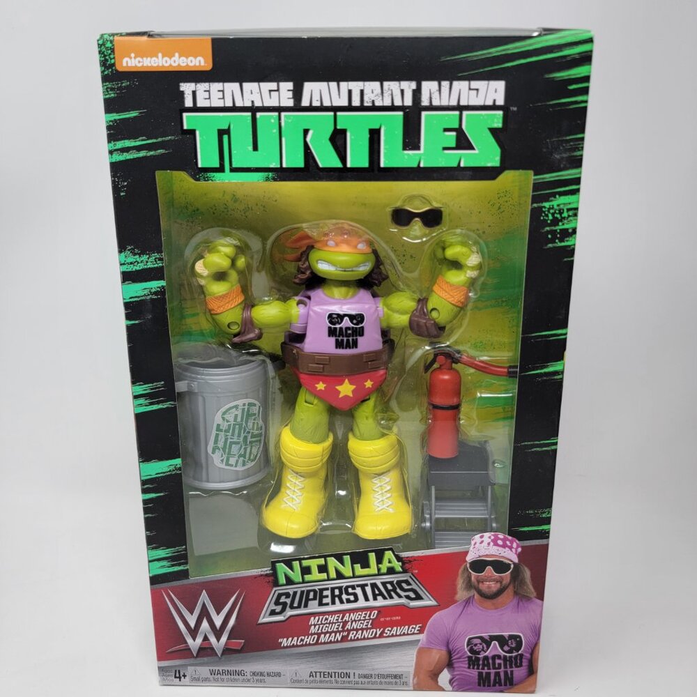 WWE Teenage Mutant Ninja Turtles Michelangelo as Macho Man Randy Savage WWF